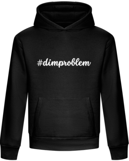 #dimproblem Unisex Embroidered Premium Hoodie - Welsh Adult Clothing