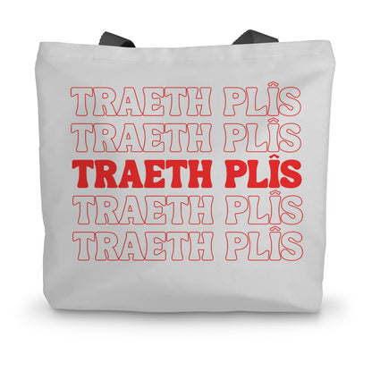 Traeth Plîs Canvas Tote Bag