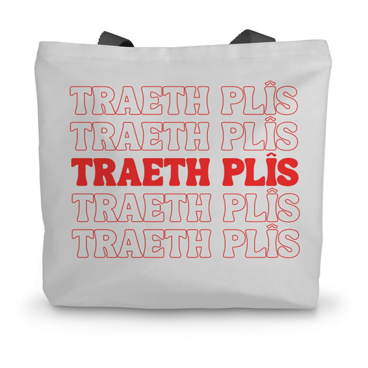 Traeth Plîs Canvas Tote Bag
