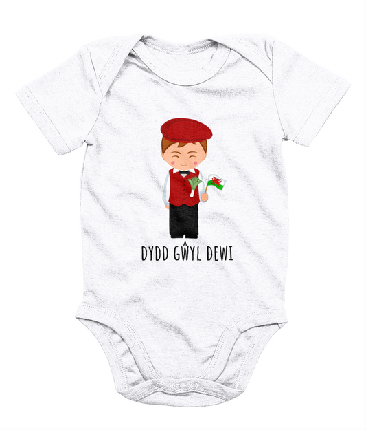 Dydd Gŵyl Dewi Welsh Boys Babygrow | Babi Cymreig