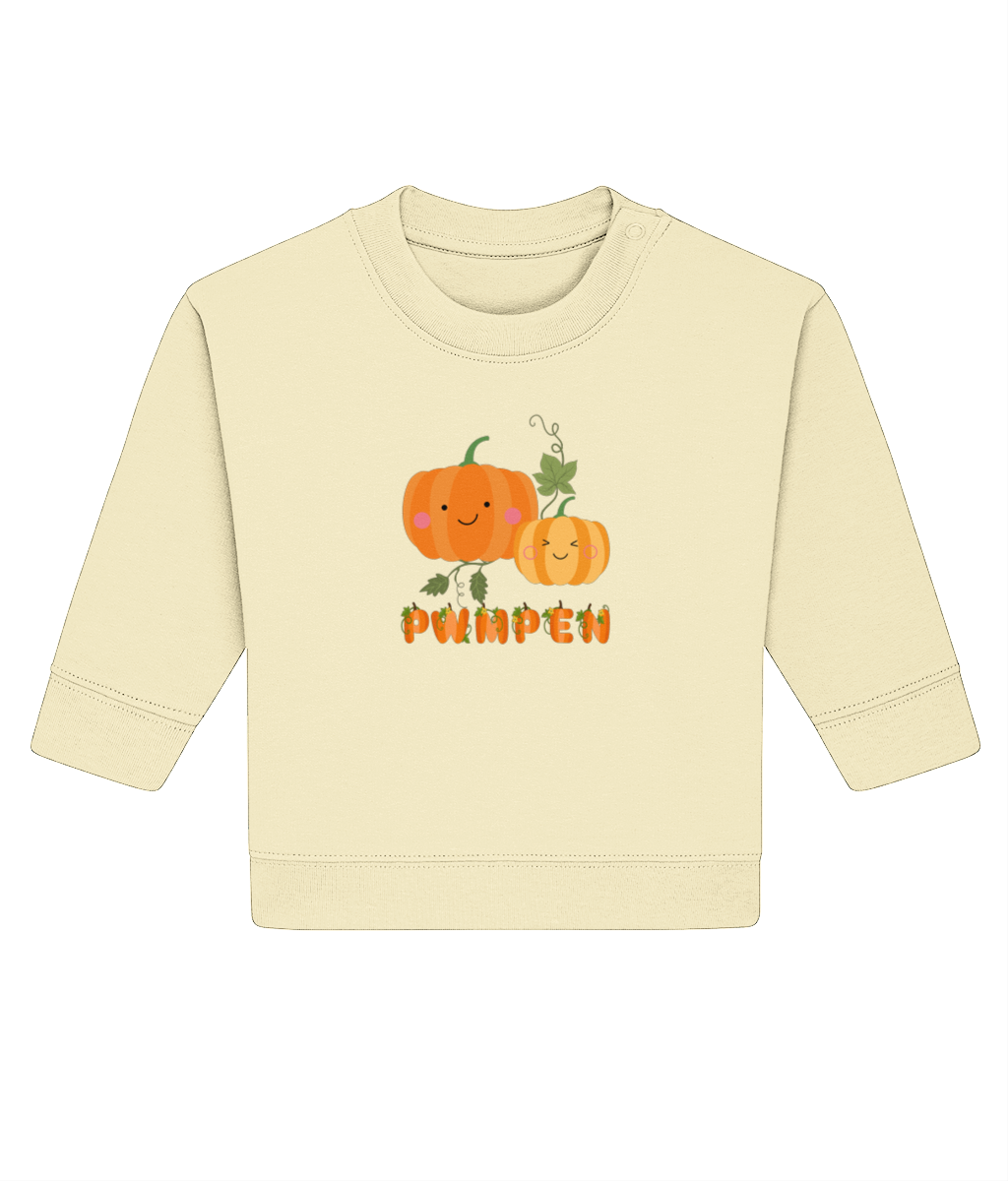 Pwmpen Baby Sweatshirt | Welsh Baby Clothes