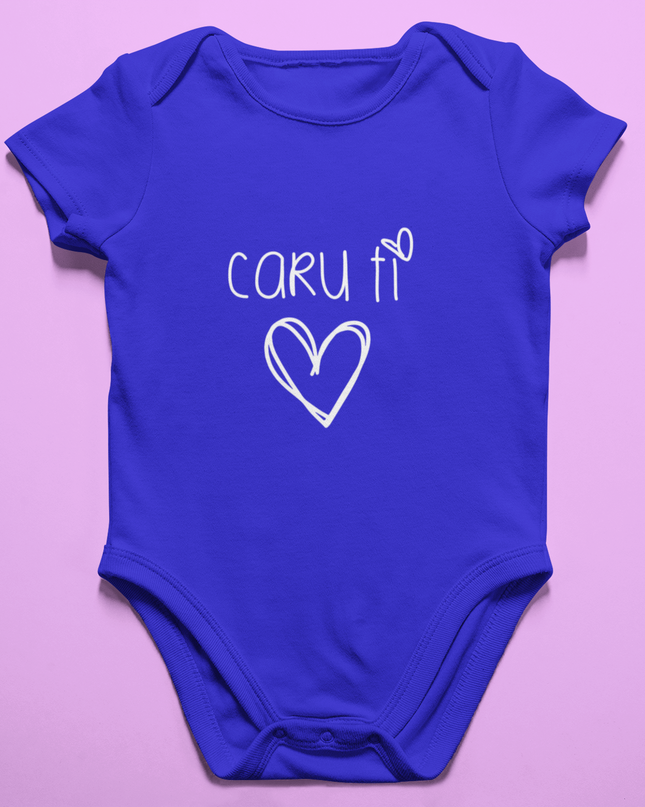 Caru ti Welsh Language Babygrow | Welsh Babygrow