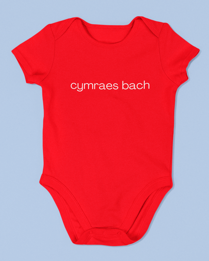 Cymraes bach Embroidered Babygrow