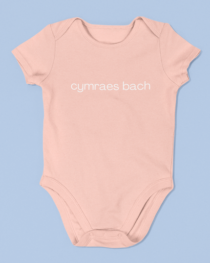 Cymraes bach Embroidered Babygrow