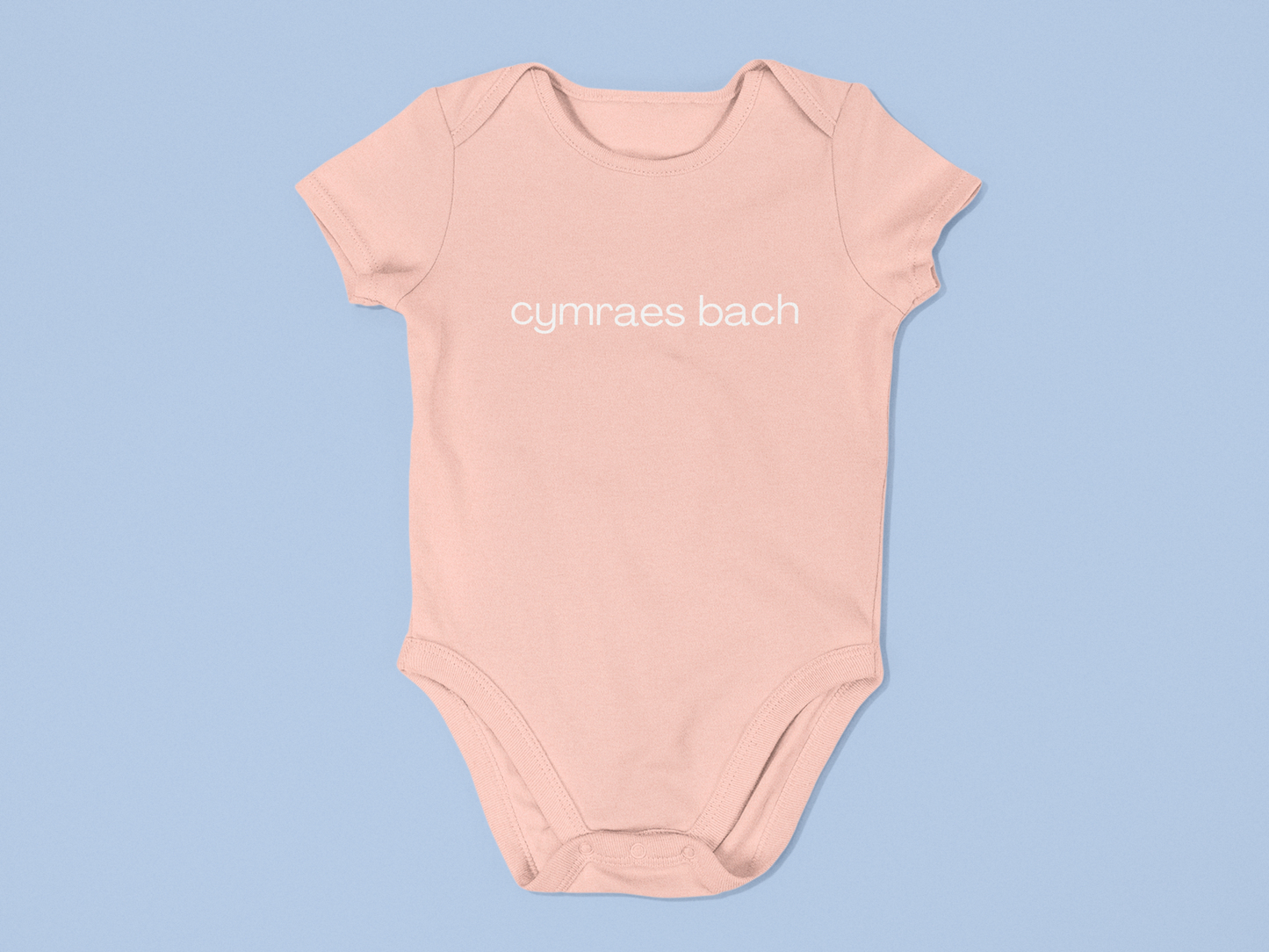 Cymraes bach Embroidered Babygrow