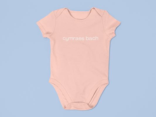 Cymraes bach Embroidered Babygrow