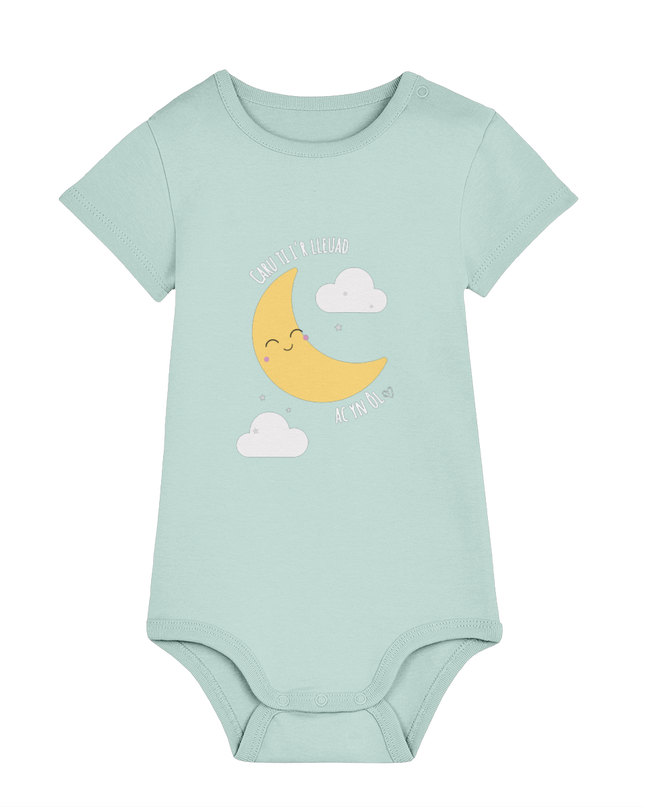 'Caru ti i'r lleuad' Welsh Babygrow
