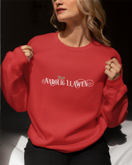 Nadolig Llawen Embroidered Sweatshirt
