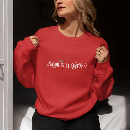 Nadolig Llawen Embroidered Sweatshirt