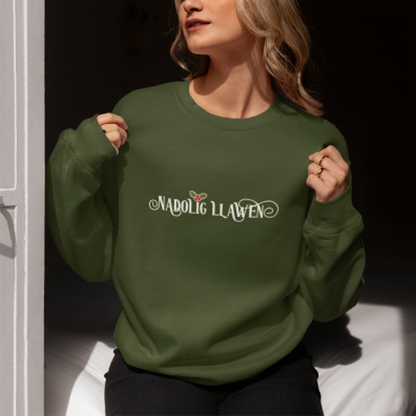 Nadolig Llawen Embroidered Sweatshirt
