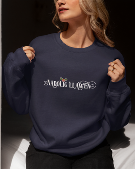 Nadolig Llawen Embroidered Sweatshirt