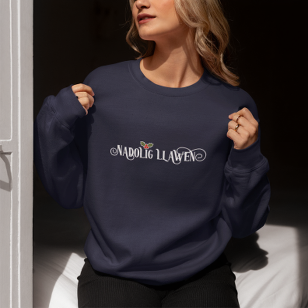 Nadolig Llawen Embroidered Sweatshirt