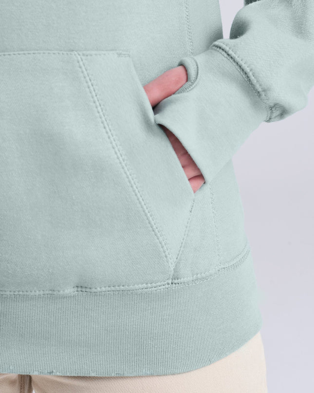 #diolchgar Premium Cross-neck Hoodie - Welsh Women's Clothing