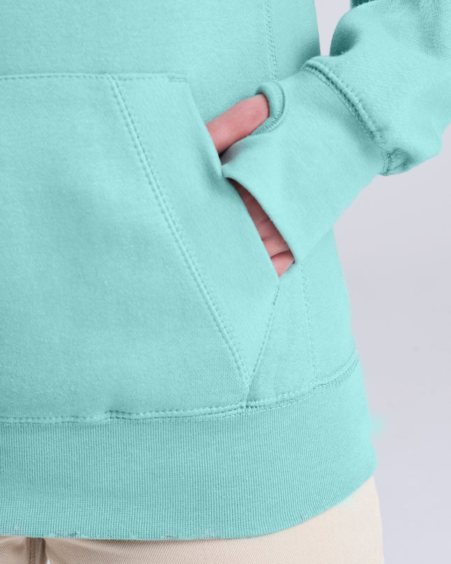 #diolchgar Premium Cross-neck Hoodie - Welsh Women's Clothing