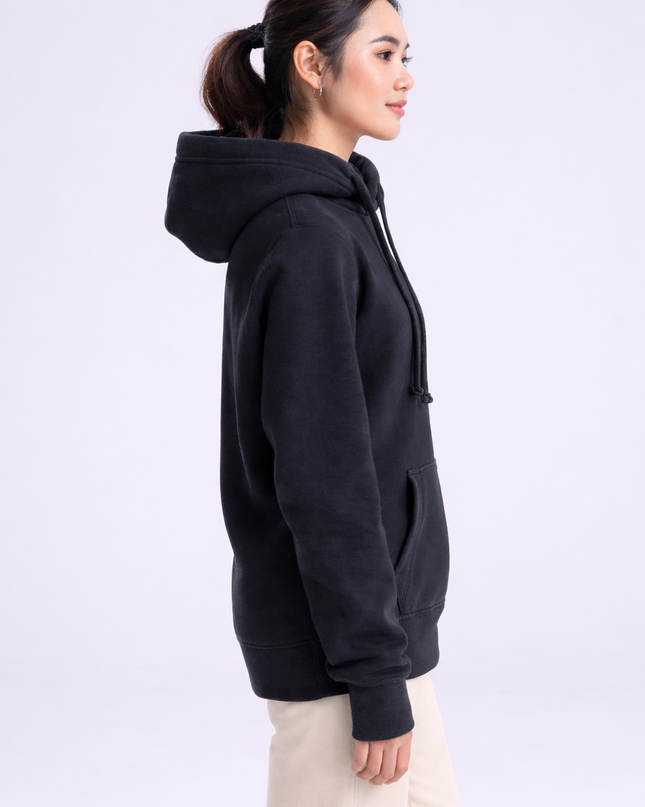 #diolchgar Premium Cross-neck Hoodie - Welsh Women's Clothing
