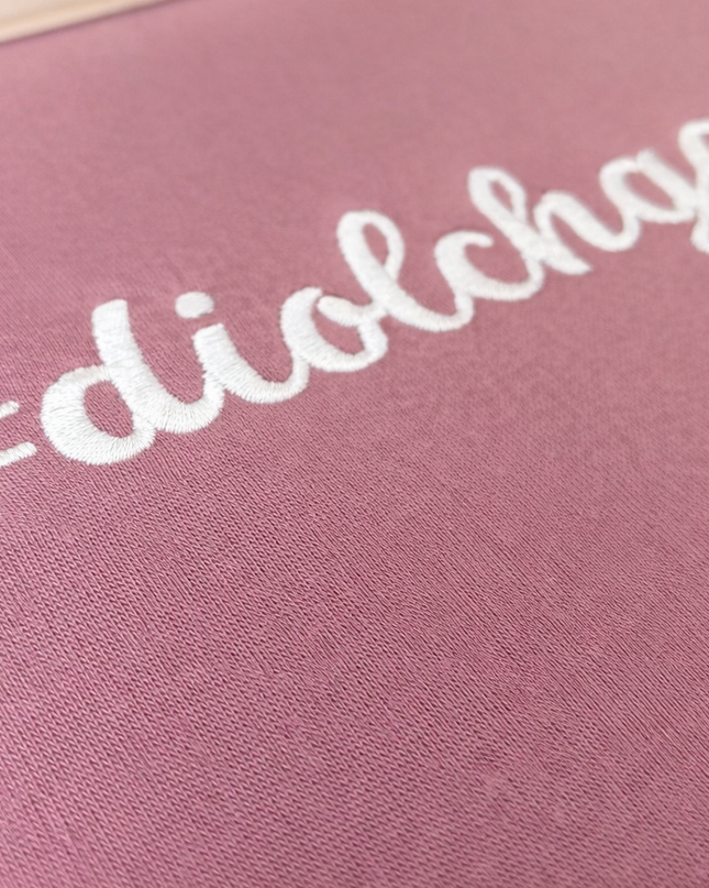 #diolchgar Premium Cross-neck Hoodie - Welsh Women's Clothing