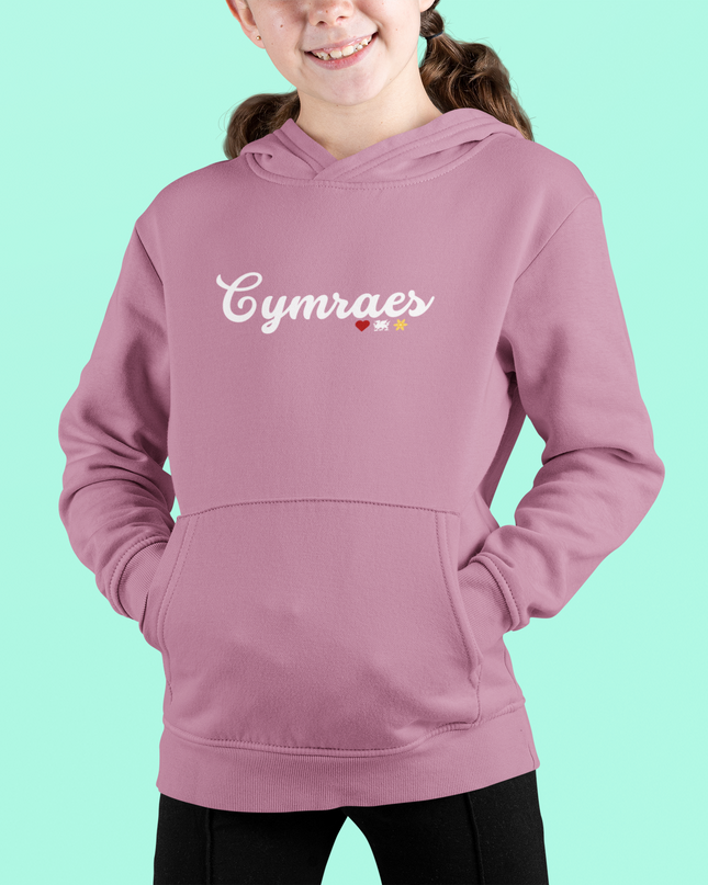 Cymraes Child's Embroidered Hoodie