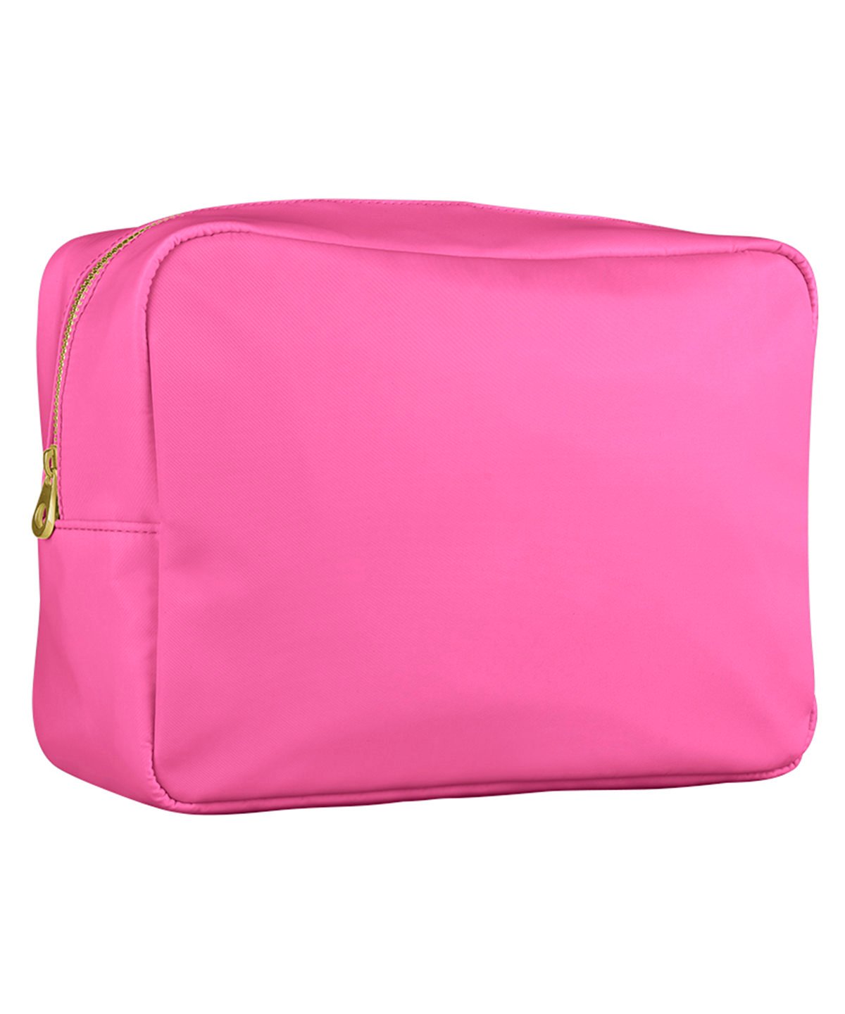A pink waterproof suncream bag displayed on a neutral background