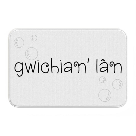 Gwichian Lân Welsh Language Bath Mat