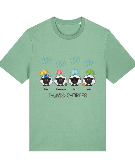 Tywydd Cymraeg Printed Adult T-Shirt