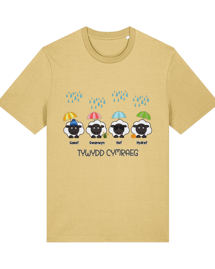 Tywydd Cymraeg Printed Adult T-Shirt