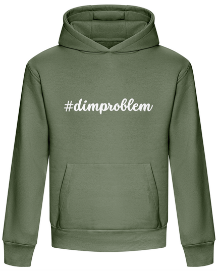 #dimproblem Unisex Embroidered Premium Hoodie - Welsh Adult Clothing