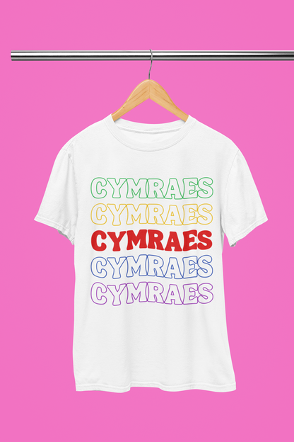 Crys-T Merched Ailadrodd Enfys Cymraes | Dillad Oedolion Cymraeg