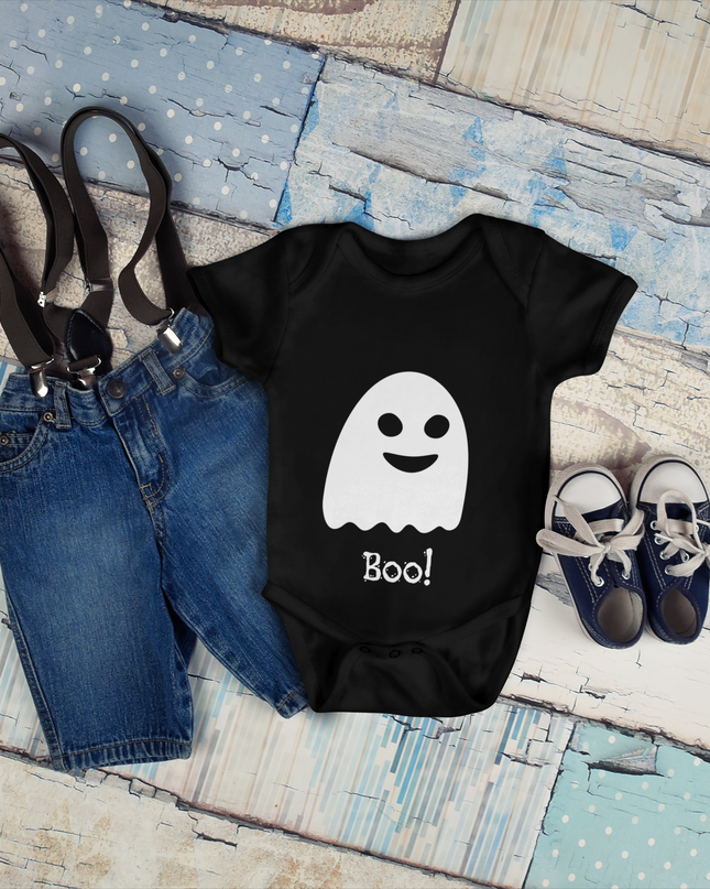 Boo! Ysbryd Welsh language Bodysuit | Welsh Babygrow