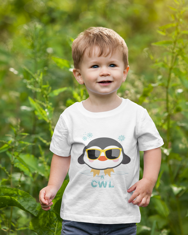 Cŵl Penguin Welsh Child's T-Shirt