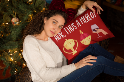 Welsh themed Premium Christmas Pillow (19' x 13')