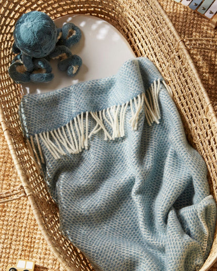 Welsh Wool Pram Blanket - Made in North Wales