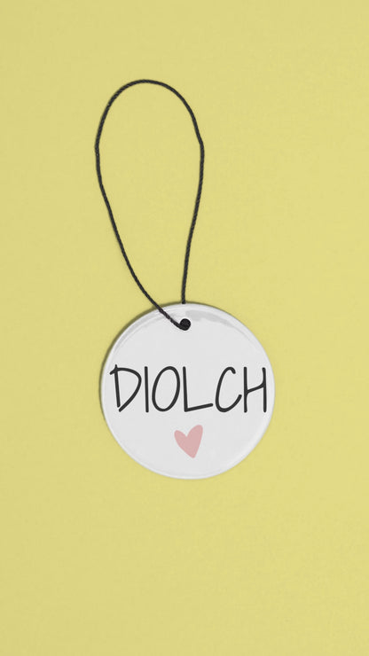 Diolch Ceramic Hanging Ornament