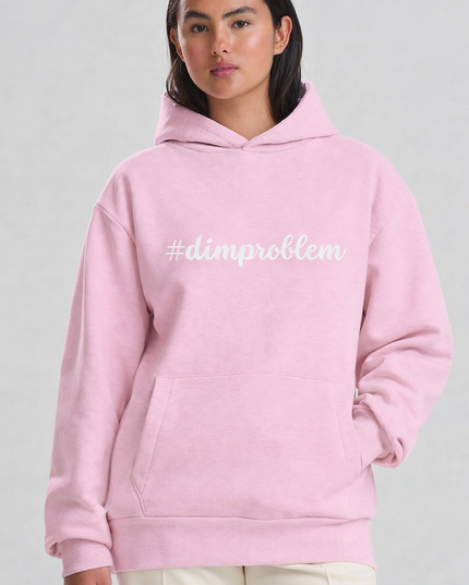 #dimproblem Unisex Embroidered Premium Hoodie - Welsh Adult Clothing
