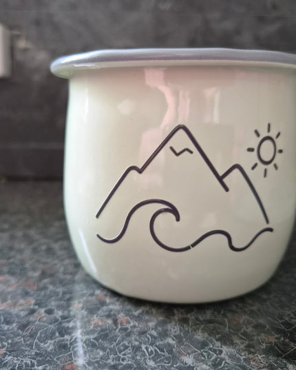 Crwydro Enamel Mug