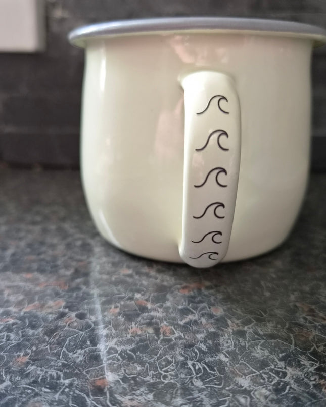 Crwydro Enamel Mug