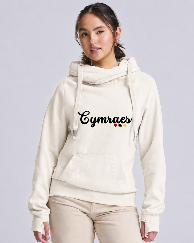 Cymraes Premium Cross-neck Hoodie