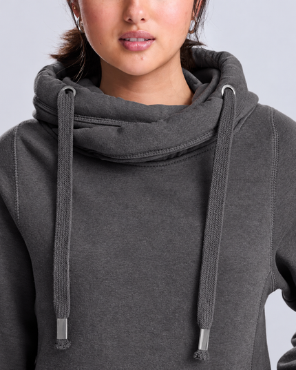 Cwtch Welsh Crossneck Premium Hoodie | Dillad Cymraeg i Oedolion