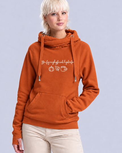 Yn Fy Nghyfnod Hydrefol Embroidered Hoodie