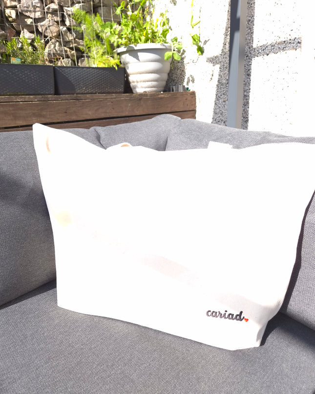 Cariad Oversized Embroidered Tote