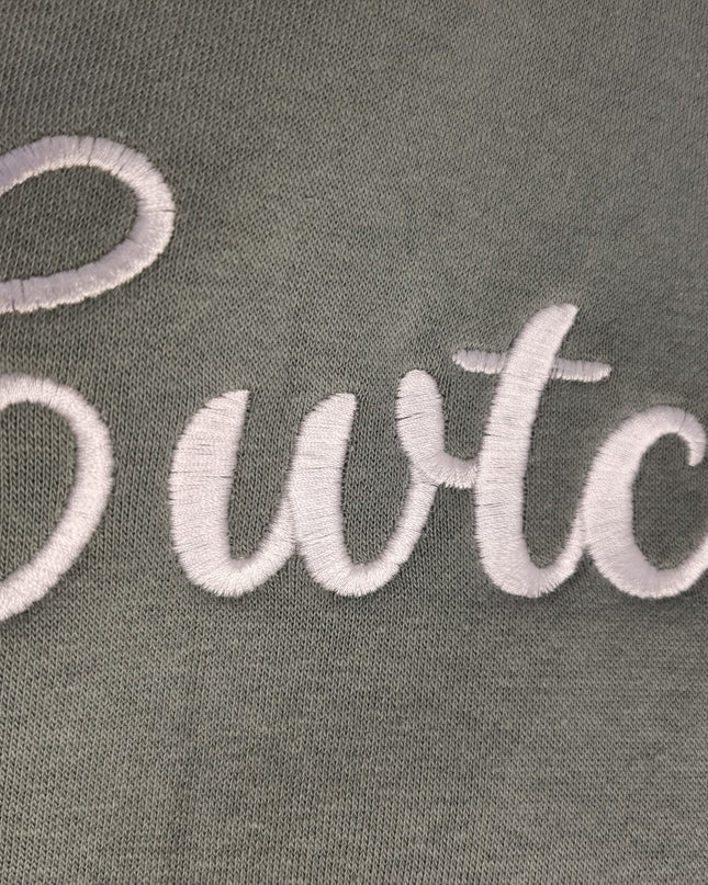 Cwtch Premium Cross-neck Hoodie - Welsh Women's Clothing