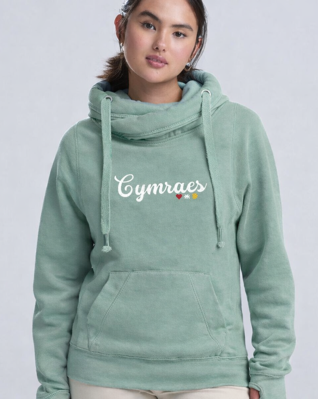 Cymraes Premium Cross-neck Hoodie
