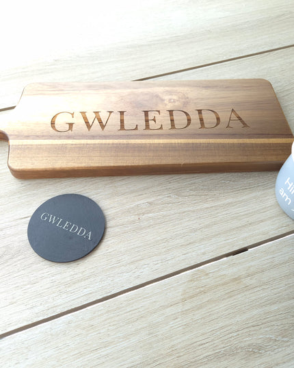GWLEDDA Slate Coaster Set