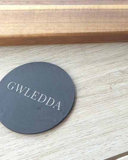 GWLEDDA Slate Coaster Set