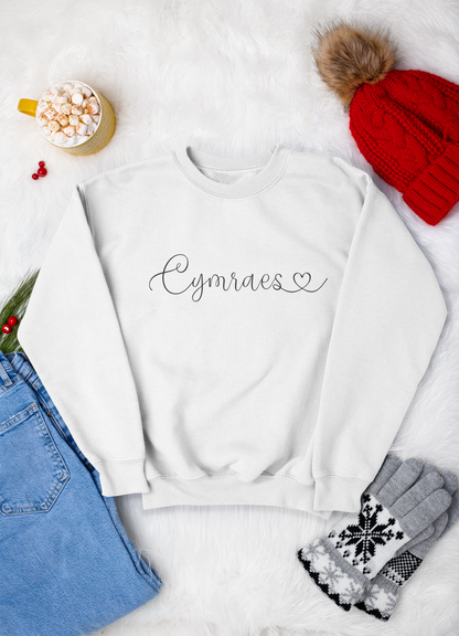 Cymraes Heart Sweatshirt