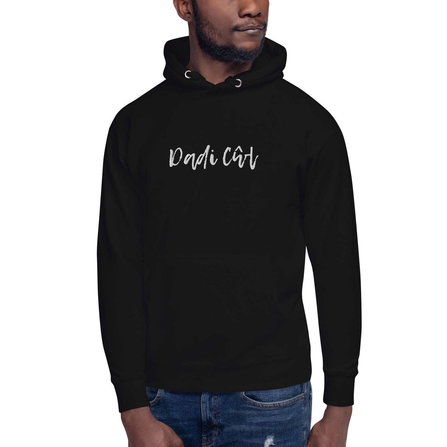 Dadi Cŵl Welsh Embroidered Hoodie | Welsh Adult Clothing