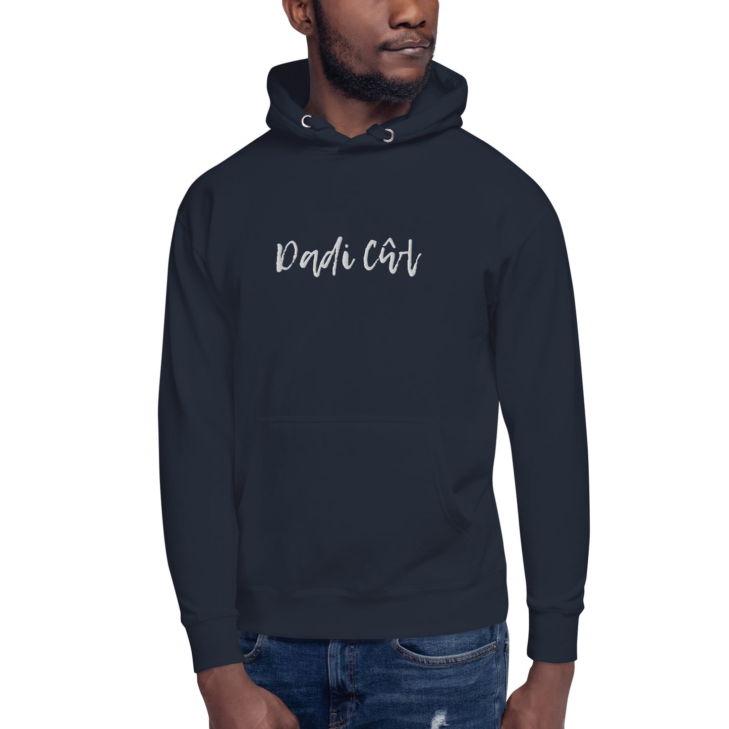 Dadi Cŵl Welsh Embroidered Hoodie | Welsh Adult Clothing